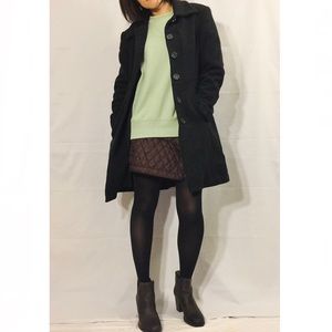 Black pea coat
